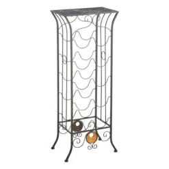 10-Bottle Wine Rack, Black