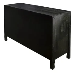 2-Door Carved Black Long Cabinet -Accent Aura Furniture Store 2 door carved black long cabinet 2