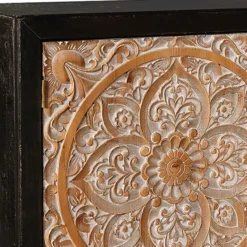 2-Door Carved Black Long Cabinet -Accent Aura Furniture Store 2 door carved black long cabinet 3