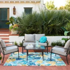 4-Piece Lexington Outdoor Lounge Set -Accent Aura Furniture Store 4 piece lexington outdoor lounge set 5