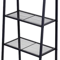 4-Tier Metal Rack, Grey -Accent Aura Furniture Store 4 tier metal rack grey 2