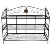 40in. Bronze/Gold 3 Tier, Large Bakers Rack