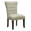 9-Button Natural Parson Dining Chair