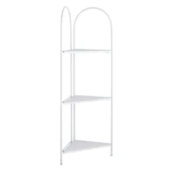 Alice Folding Corner Shelf, White