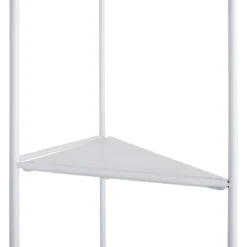 Alice Folding Corner Shelf, White -Accent Aura Furniture Store alice folding corner shelf white 3