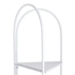 Alice Folding Corner Shelf, White -Accent Aura Furniture Store alice folding corner shelf white 4