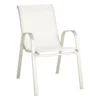 Beige & Champagne Sling Stacking Chair