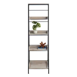 Black Metal Folding Rack With Wood Tray Layer -Accent Aura Furniture Store black metal folding rack with wood tray layer 5