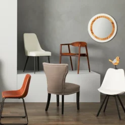 Blake Brown Dining Chair -Accent Aura Furniture Store blake brown dining chair 1