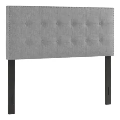Brian Grey Tufted Headboard, Queen