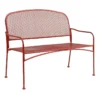 Bright Fun Outdoor Bench, Ketchup Red