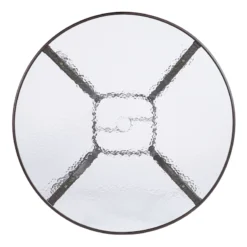 Brown Steel Round Table, 42" -Accent Aura Furniture Store brown steel round table 42 3