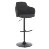 Bryce Adjustable Barstool, Dark Grey
