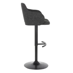 Bryce Adjustable Barstool, Dark Grey -Accent Aura Furniture Store bryce adjustable barstool dark grey 2