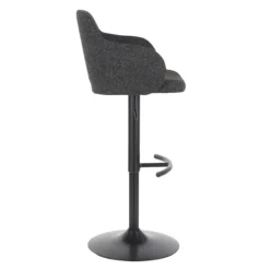 Bryce Adjustable Barstool, Dark Grey -Accent Aura Furniture Store bryce adjustable barstool dark grey 3