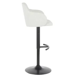 Bryce Adjustable Barstool, Light Grey -Accent Aura Furniture Store bryce adjustable barstool light grey 2