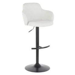 Bryce Adjustable Barstool, Light Grey