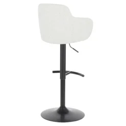 Bryce Adjustable Barstool, Light Grey -Accent Aura Furniture Store bryce adjustable barstool light grey 3