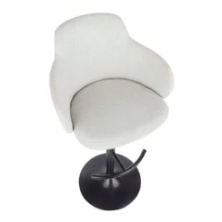 Bryce Adjustable Barstool, Light Grey -Accent Aura Furniture Store bryce adjustable barstool light grey 5