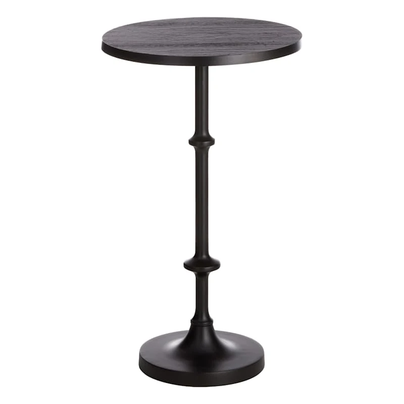 Calvin Black Metal Accent Table, 22" 1 Calvin Black Metal Accent Table, 22"
