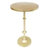 Calvin Gold Metal Accent Table, 22"