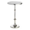 Calvin Silver Metal Accent Table, 22"