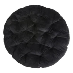 Classic Plush Papasan Cushion, Black