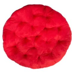 Classic Plush Papasan Cushion, Red