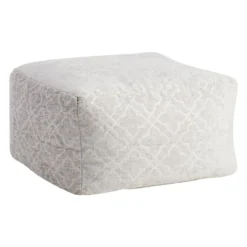Colebrook Quiet Pouf, Grey