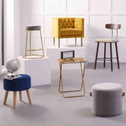 Crosby St Bendell Velvet Tufted Accent Chair, Yellow 5 Crosby St Bendell Velvet Tufted Accent Chair, Yellow -Accent Aura Furniture Store crosby st bendell velvet tufted accent chair yellow 2