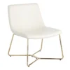 Crosby St Drake Faux Leather Lounge Chair, White