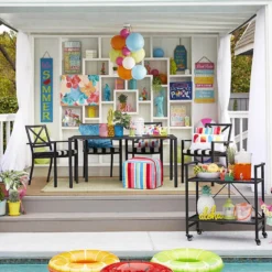 Crosby St Grammercy Black X-Back Outdoor Dining Chair -Accent Aura Furniture Store crosby st grammercy black x back outdoor dining chair 2