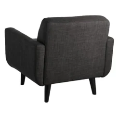 Crosby St Hadley Tufted Back Accent Chair, Charcoal Grey -Accent Aura Furniture Store crosby st hadley tufted back accent chair charcoal grey 2