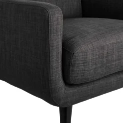 Crosby St Hadley Tufted Back Accent Chair, Charcoal Grey -Accent Aura Furniture Store crosby st hadley tufted back accent chair charcoal grey 4