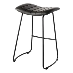 Crosby St Jude Black Backless Barstool, 30" -Accent Aura Furniture Store crosby st jude black backless barstool 30 2