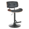 Crosby St Leonardo Adjustable Faux Leather Barstool