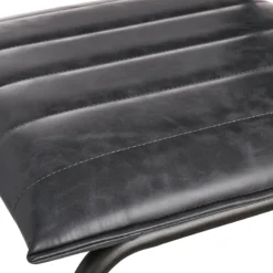 Crosby St Luka Faux Leather Counter Stool, Grey -Accent Aura Furniture Store crosby st luka faux leather counter stool grey 4