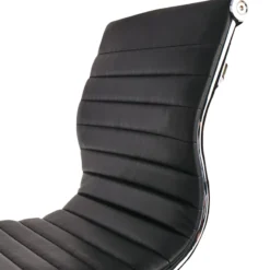 Crosby St Maxwell Adjustable Faux Leather Barstool, Black -Accent Aura Furniture Store crosby st maxwell adjustable faux leather barstool black 2