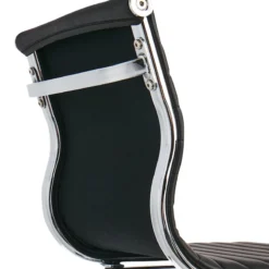 Crosby St Maxwell Adjustable Faux Leather Barstool, Black -Accent Aura Furniture Store crosby st maxwell adjustable faux leather barstool black 3