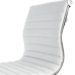 Crosby St Maxwell Adjustable Faux Leather Barstool, White -Accent Aura Furniture Store crosby st maxwell adjustable faux leather barstool white 2