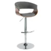 Crosby St Modern Vintage Barstool, Grey