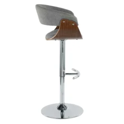 Crosby St Modern Vintage Barstool, Grey -Accent Aura Furniture Store crosby st modern vintage barstool grey 2