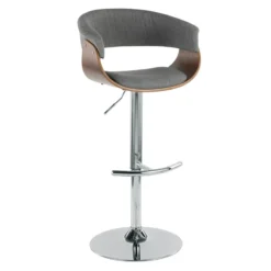 Crosby St Modern Vintage Barstool, Grey