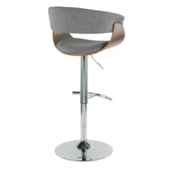 Crosby St Modern Vintage Barstool, Grey -Accent Aura Furniture Store crosby st modern vintage barstool grey 3