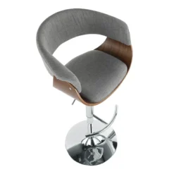 Crosby St Modern Vintage Barstool, Grey -Accent Aura Furniture Store crosby st modern vintage barstool grey 5