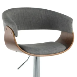 Crosby St Modern Vintage Barstool, Grey -Accent Aura Furniture Store crosby st modern vintage barstool grey 6