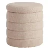 Crosby St Pax Taupe Boucle Storage Ottoman