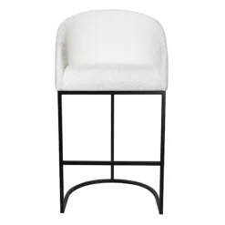 Crosby St Portia Bar Stool, Cream