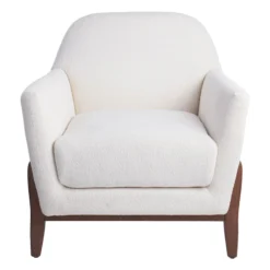 Crosby St Remi Cream Boucle Armchair -Accent Aura Furniture Store crosby st remi cream boucle armchair 2
