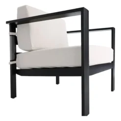 Crosby St Soho Outdoor Collection Black Steel Seating Chair 6 Crosby St Soho Outdoor Collection Black Steel Seating Chair -Accent Aura Furniture Store crosby st soho outdoor collection black steel seating chair 2